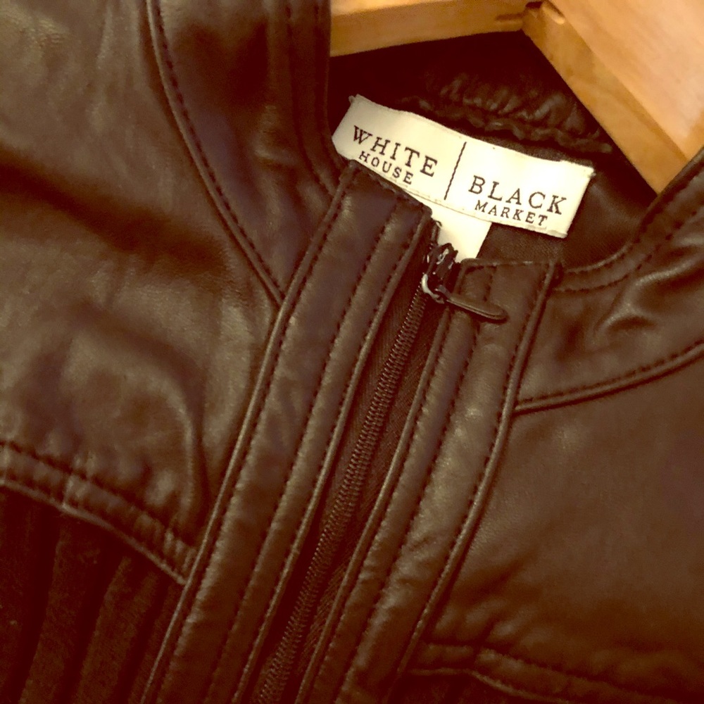 White House Black Market zipper LS shirt